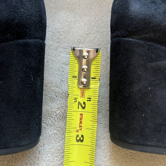 Sam Edelman Thora Black Suede Knee High Boot Block Heel Side Zip Women 5.5 - Picture 11 of 16